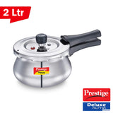 AM2244 Prestige 2L Deluxe Alpha Svachh Stainless Steel Outer Lid Pressure Cooker with Glass Lid