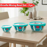 Di0370 Cello Glassware Ornella Mixing Bowl Set | 3-Piece