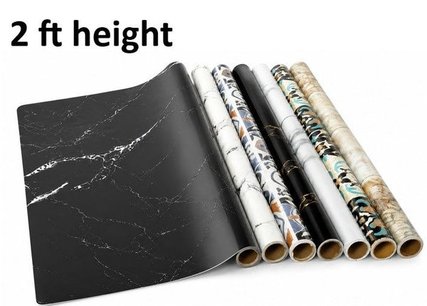 A07055 Self-Adhesive Waterproof PVC Kitchen Wall & Countertop Sticker Roll (60 x 200 cm, Assorted Patterns)