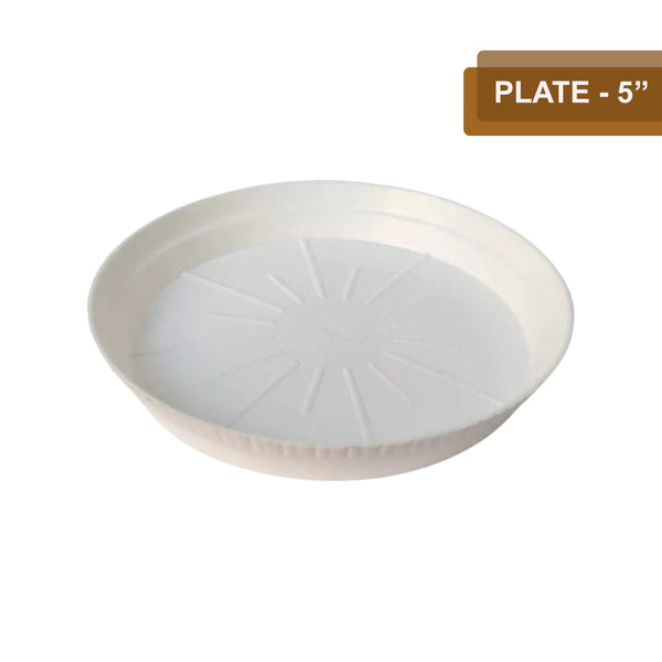 AM0929 Plastic Bottom Tray Plate 5 inch Round Plastic Pot