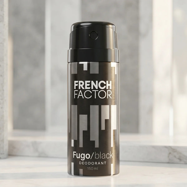 23711 French Factor Fugo Black Deodorant Body Spray (1 Pc, 150 ML)
