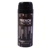 23711 French Factor Fugo Black Deodorant Body Spray (1 Pc, 150 ML)