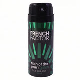 23715 French Factor Man Of The Year Green Body Spray (1 Pc, 150 ML)