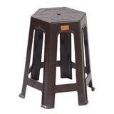 3829 plastic hex stool