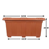 AM0860 Deep heavy Planter Rectangle pot 530X290X250