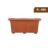 AM0855 Deep Plastic Rectangle Planters Pots 39cmx21cmx18cm