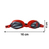 16065 Premium Swimming Goggles with Adjustable Strap (1 Pc)