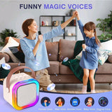 AM3440 Wireless Speaker Microphone Set RGB Light Support Portable Karaoke 2Pcs