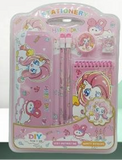 A06899 Kids Cute Cartoon Metal Pencil Box & Blister Stationery Gift Set with Mini Diary