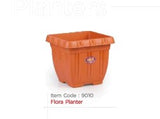 AM0814 Deep Heavy Duty Square Plastic Planters Pots -23cmX20cm