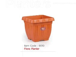 AM0814 Deep Heavy Duty Square Plastic Planters Pots -23cmX20cm