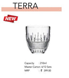 AM2688 CELLO Terra Tumbler Glass 210ml set of 6