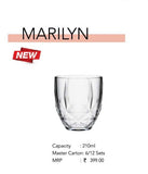 AM2686 CELLO Marilyn Tumbler Glass 210ml set of 6