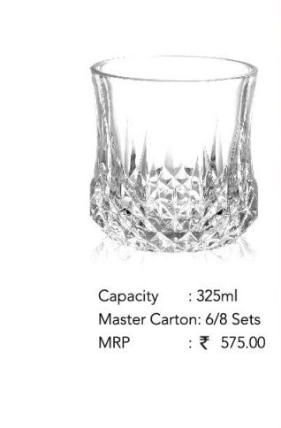 AM2691 CELLO Amore Tumbler glass 325ml Set of 6pcs