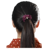 AM1290 Small Hair band Elastic Rubber With Ston and Charms Multicolor Color Hair Rope For Women and Girls 1pc