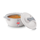 AM0644 Rishabh SIGMA FLORA 2500 Insulated Hot Pot - Insulated Casserole Food Warmer/Cooler - Printed - multi colour