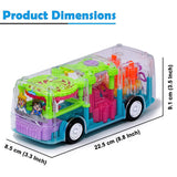 AM0133 3D Light & Musical Sound Gear Bus with 360 Degree Rotating Battery Operated Toys