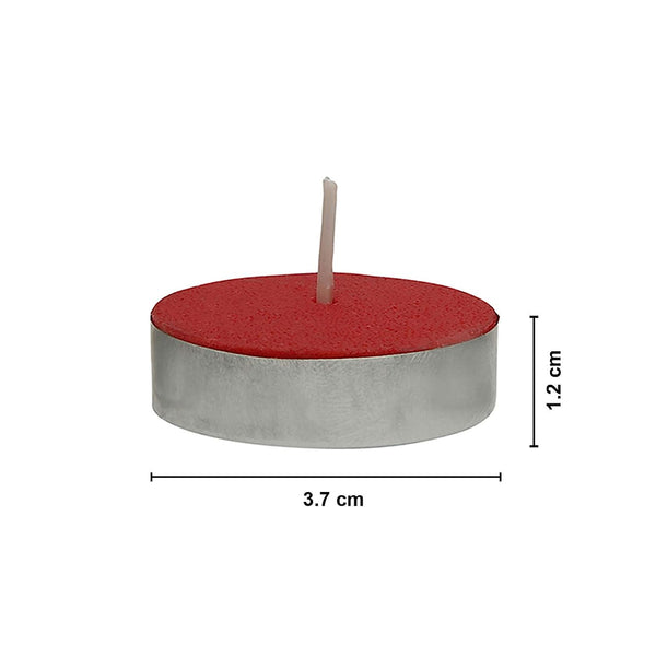 AM0151 Tealight Candles MultiColor (Pack of 10, 6 GM)