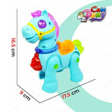 AM0074 Electronic Cute Pony Waking Toy with Lights and Music