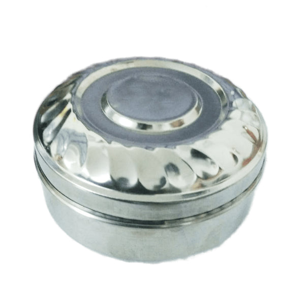 3346 Stainless Steel Round Shape Tiffin Box - Big