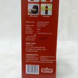 AM6163 Borosil Crysto Slim Glass Bottle with Sliver SS Lid - 1 Ltr