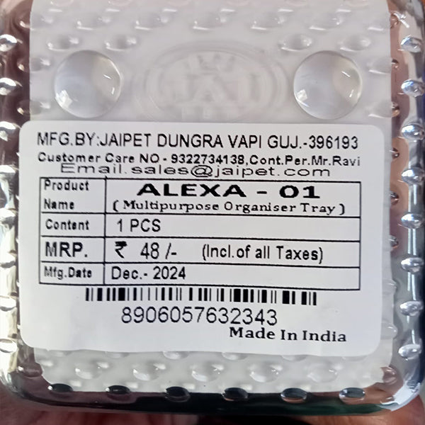 AM5150 Jaipet Alexa-01 Multipurpose Drawer Organiser (transparent) - Set of 1