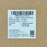 TM0101 Mix-Design Vintage-Style Round Table Clock - Pack of 1