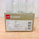 AM6618 Cello Grip-On PB-Series Glass Tumbler Set, 255ml (Set of 6)
