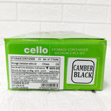 Di0237 Cello Opalware Storage Container Medium with Lid – 2 Pc