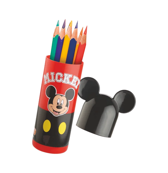 AM3276 Joyful Toppers Mickey & Minnie Compass Box Color Availablity As Per Stock Plastic Compass Box 1 Pencil, 1 Eeaser, 1 Ruler Set Of 4 Piece