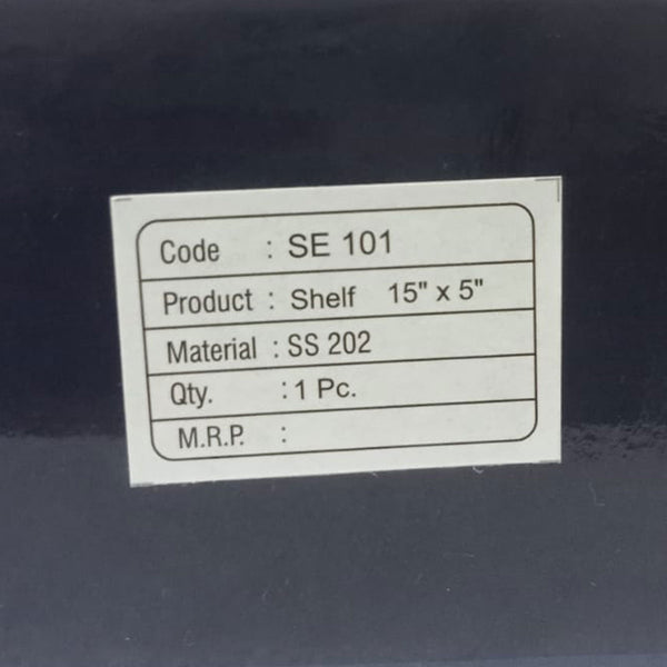 AM6059 Stainless Steel Wall Mounted Bathroom Shelf – (15 x 5 Inch)