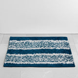 AM5849 Lining Print Microfiber Home Decor Door & Bathmats (RG, 13x19 inch) Multicolour