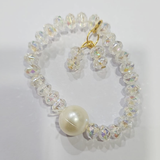 AM1007 Mini Round Crystal Beaded Adjustable Bracelet for Women & Girls