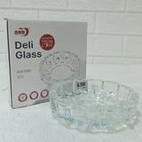 AM6053 Round Crystal Glass Smoking Ashtray- 118mm