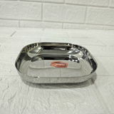 AM6011 Madhuram Stainless Steel Small Square Breakfast Plate