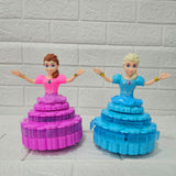 AM6041 Girl Dancing Princess Music Toy Rotating Dancing Princess Doll Battery Operated Toy with Lights & Sound