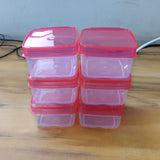 3424 6Pcs Small Cubic Box For Masala And Dry Fruit Container