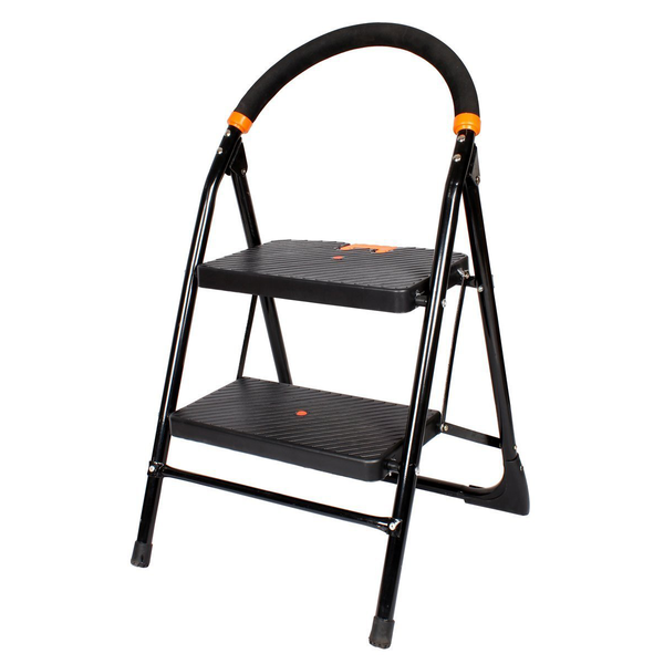 3909 - 2 Step Ladder for Home use | Heavy Duty Alloy Steel Foldable Step Ladder