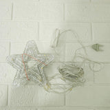 Di0066 10 Fairy Stars LED Curtain String Lights with Flashing Modes - 5x5 (Warm)