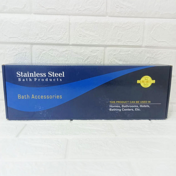 AM6059 Stainless Steel Wall Mounted Bathroom Shelf – (15 x 5 Inch)