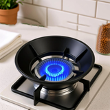 A06893 Gas Stove Energy Saving Windproof Burner Ring Stand - Black