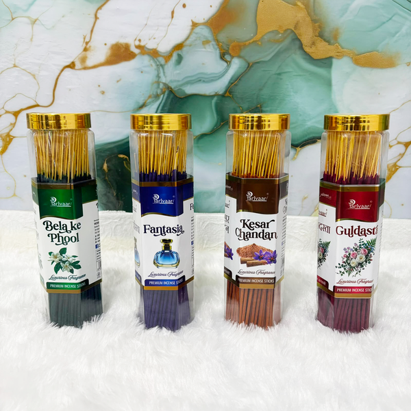 A06897 Parivaar Premium Incense Sticks Jar - Mix Fragrances (230g , Pack Of 1)