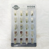 AM2179 Best Stainless Steel Hook 20Pcs Steel Silver Hooks For Home Improvement