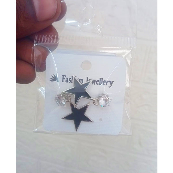 AM1261 Fancy Card Mini Silver Earrings (1 Pcs)