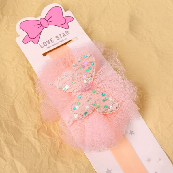 AM5874 Sequin Butterfly Headband for Girls - Multicolor