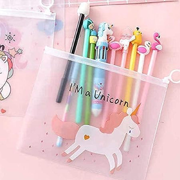 AM0421 Cartoon Theme Transparent Folder Pouch