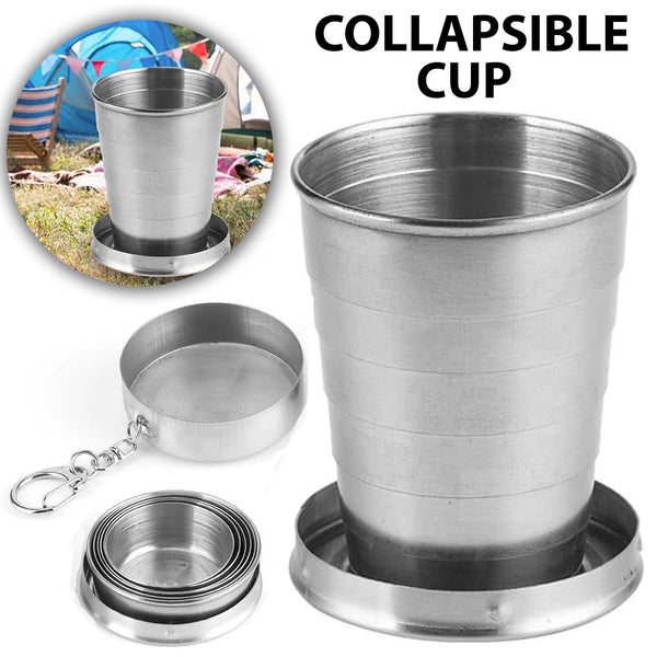 Stainless Steel Collapsible Cup For Traveling Outdoor