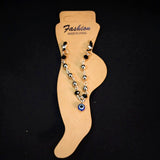 AM5878 Black Thread Evil Eye Anklet for Women & Girls - Pack of 1