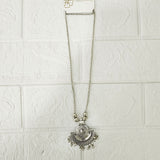 Di0044 Oxidized Silver-Plated Tribal/Bohemian Necklace