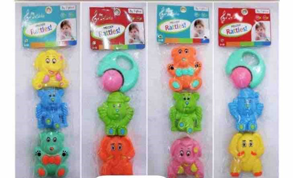 AM0307 Bears Melody Rattle Attractive Colorful Rattles for Baby Rattle (Three Baby Bears Rattle )